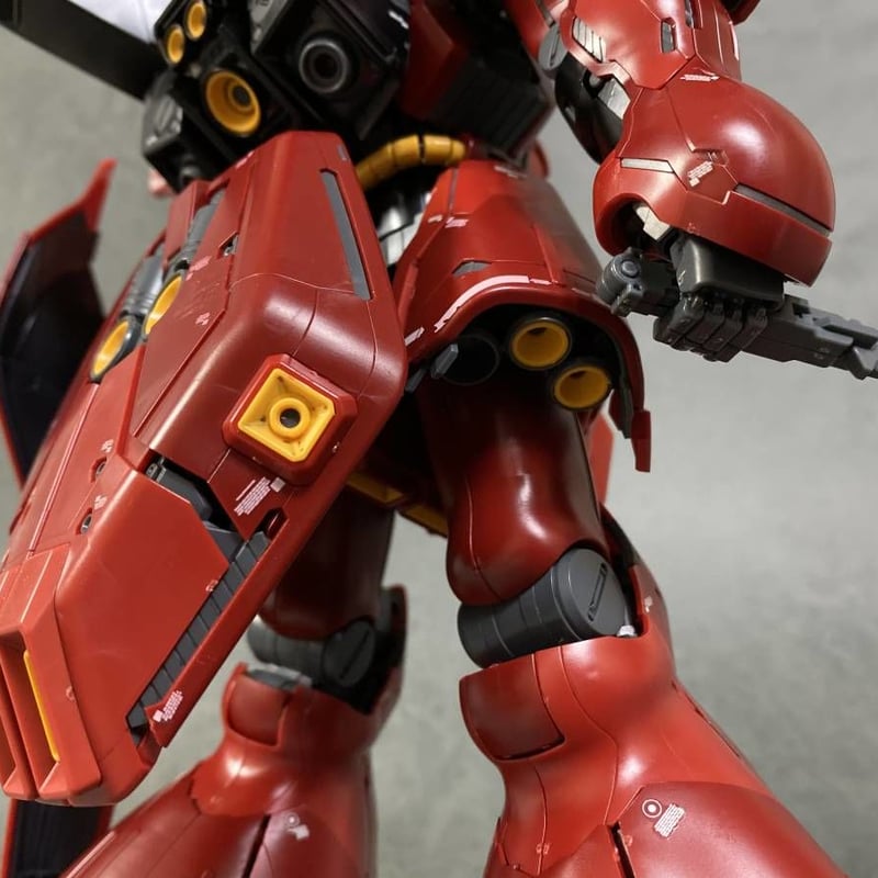 ジャンク]MG 1/100 サザビーVer.Ka 素組み、デカール貼り、パーツ欠品