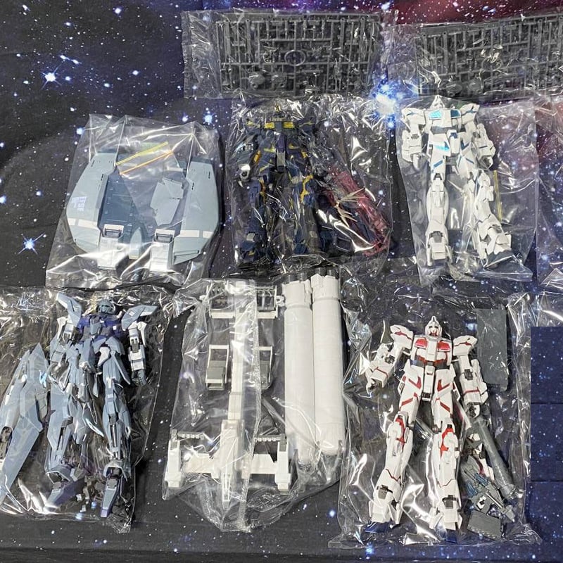 GUNPLA]1/100 MG ユニコーンガンダム、デルタプラスなど計5個セット