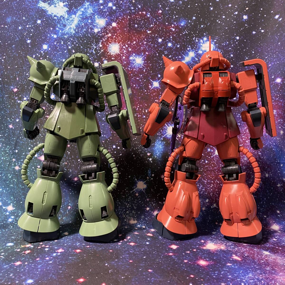 GUNPLA]1/60 PG 量産型ザク シャア専用ザク[パーフェクト