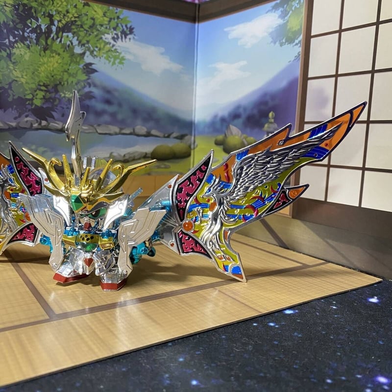 SDガンダム BB戦士 超機動大将軍結晶輝羅 鋼天空鳳凰翼セット BB戦士 153超機動大将軍 輝羅鋼極彩Ver.│株式会社BANDAI
