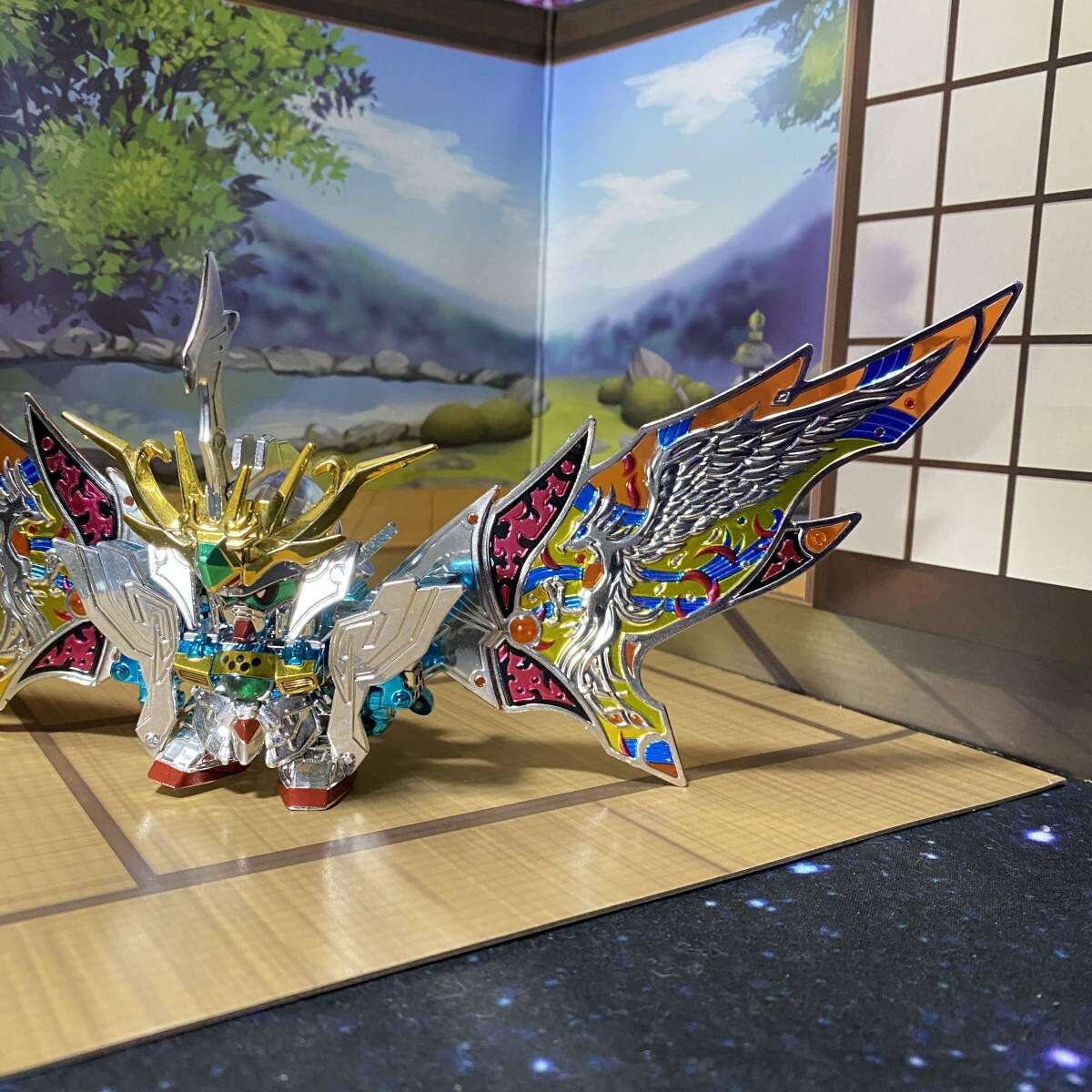 ミ*リ様 SDガンダムBB戦士 非売品 號斗丸結晶輝羅鋼天空鳳凰翼形態 original