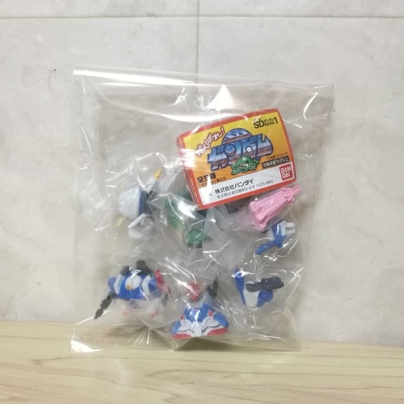 ガチャガチャ]がんばれ！SDガンダム 全5種 (ガンダム.ザク.作業用ザク