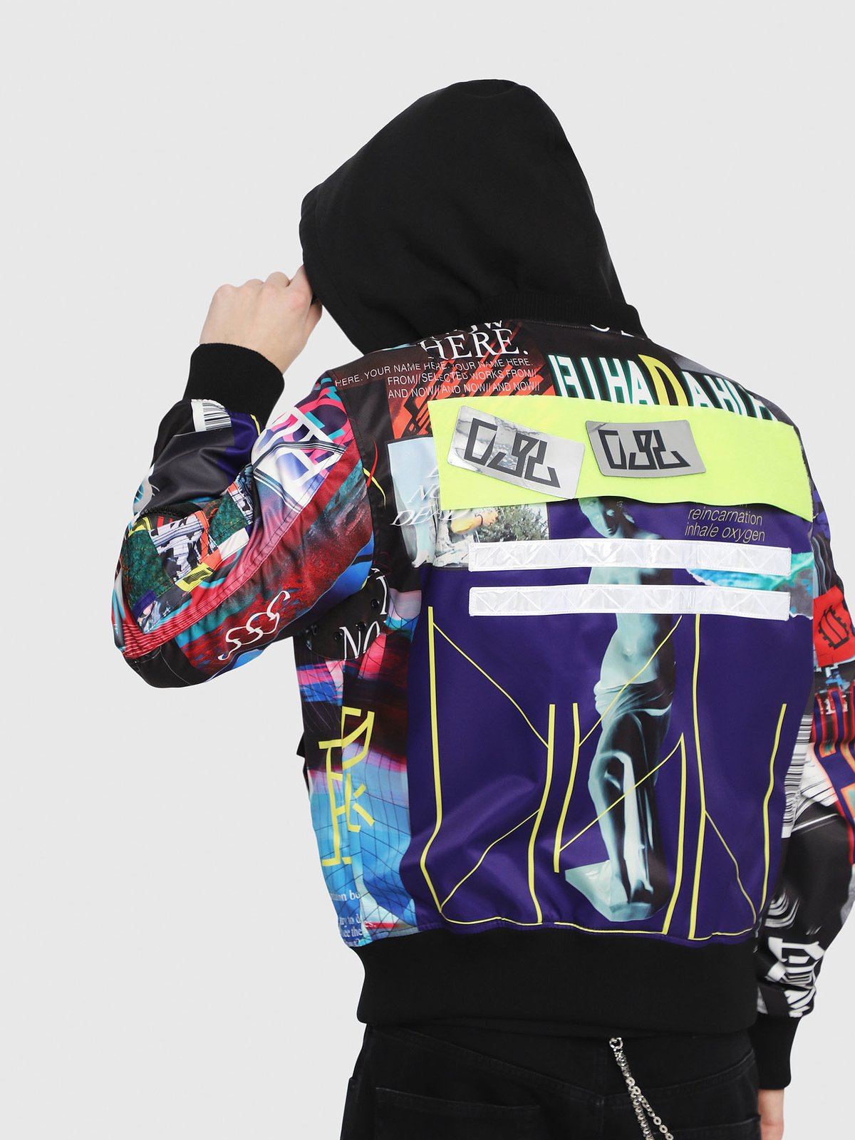 新品★タグ付き　DIESEL ヒッコリージャケット DIESEL J-ENKA-PRINT ジャケット | soldout_imports