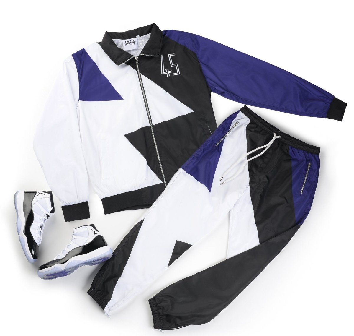 Jordan 11 hot sale concord tracksuit