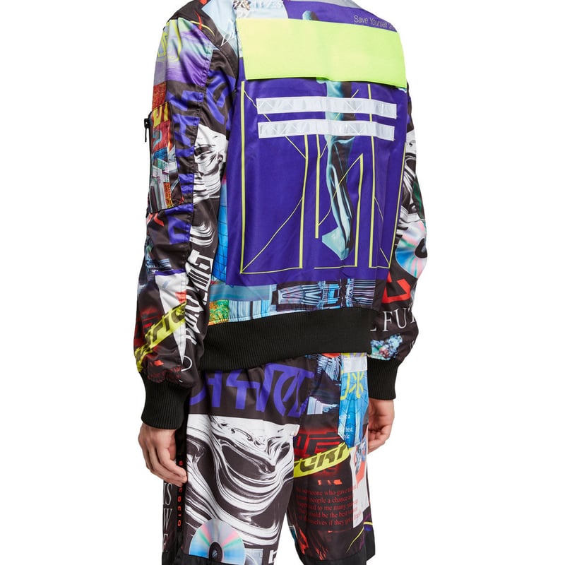 新品★タグ付き　DIESEL ヒッコリージャケット DIESELディーゼル限定ヒッコリーカバーウォールデザインジャケットM