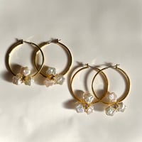 Freshwater Pearl hoop pierce