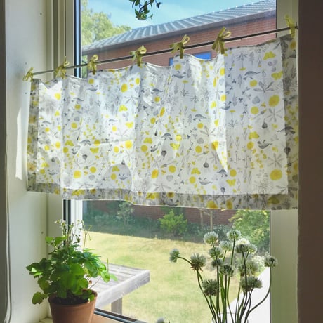 カットクロス・meadow flowers 白 / 60番手ローン 50cm×72cm