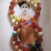Big beads necklace brown