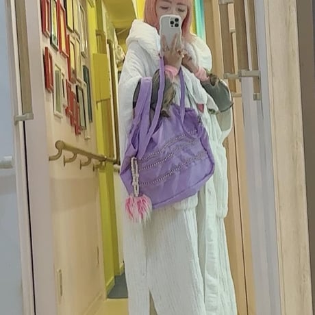 EcoBag Purple x Heart Charm