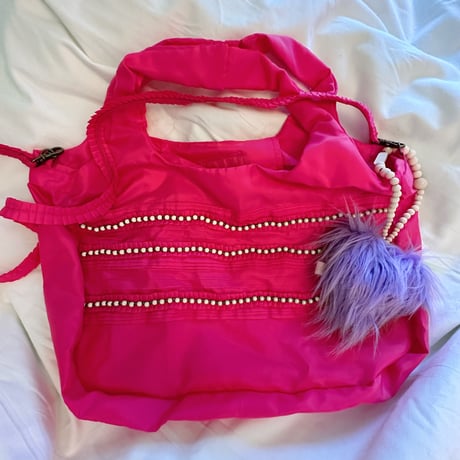 EcoBag  Pink x Heart Charm