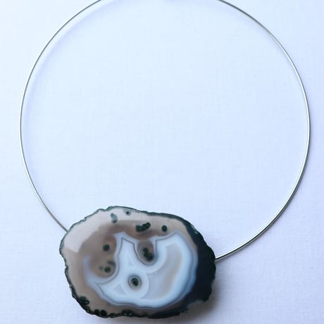 Choker necklace silver/gray