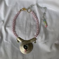 Pink/Silver ネックレス アクアクォーツ