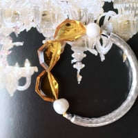 Pearl-glass bracelet Y