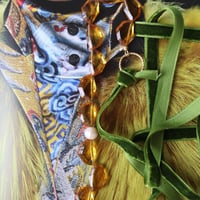 Vintage glass necklace Y