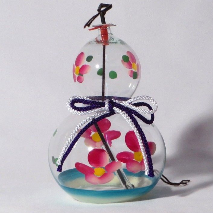 江戸風鈴　篠原風鈴本舗5個　花ピンク　花火　金魚 花ブルー　紫陽花紫 篠原風鈴本舗 江戸風鈴 特選小丸 ガラス風鈴 5匹金魚【江戸風鈴