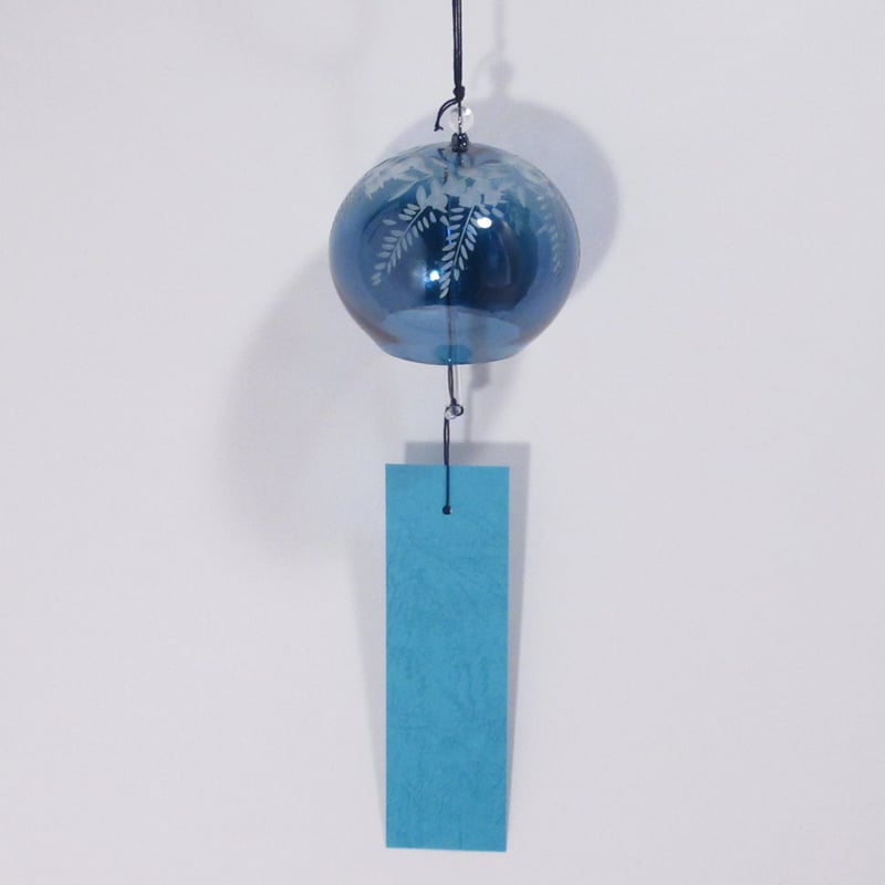 江戸切子風鈴・藤 紺碧 | 篠原風鈴本舗