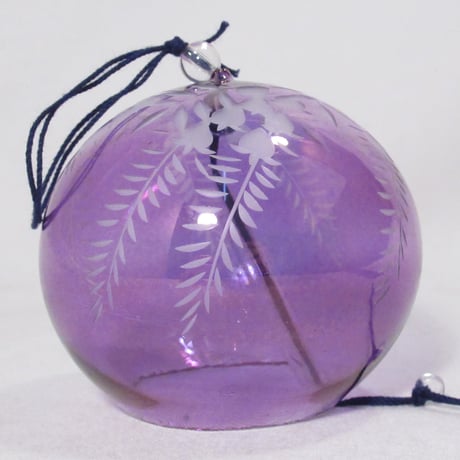 江戸風鈴　篠原風鈴本舗5個　花ピンク　花火　金魚 花ブルー　紫陽花紫 江戸切子風鈴・金魚 江戸紫 | 篠原風鈴本舗