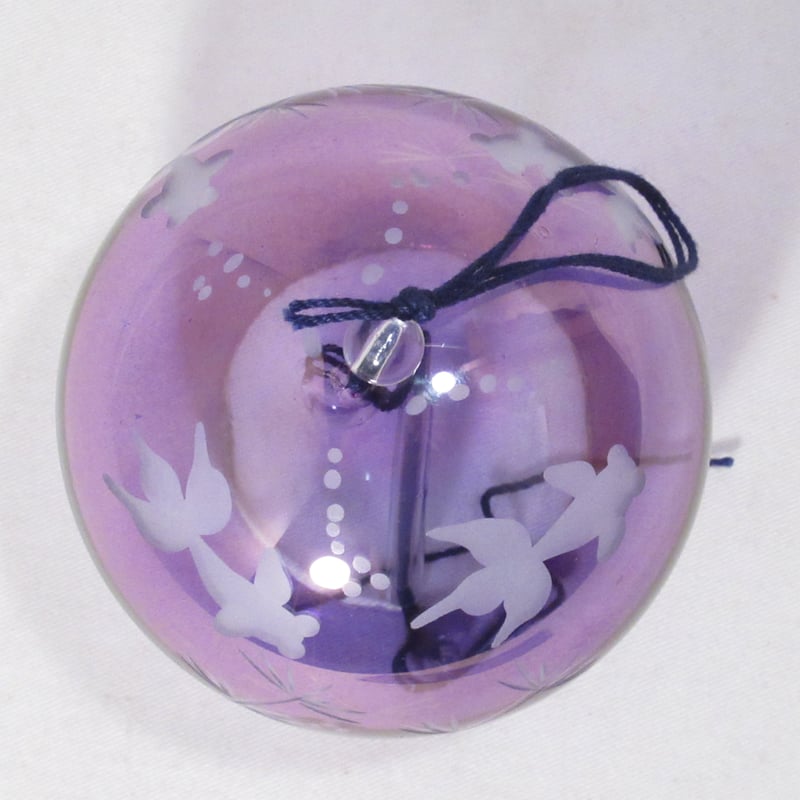 江戸切子風鈴・金魚 江戸紫 | 篠原風鈴本舗