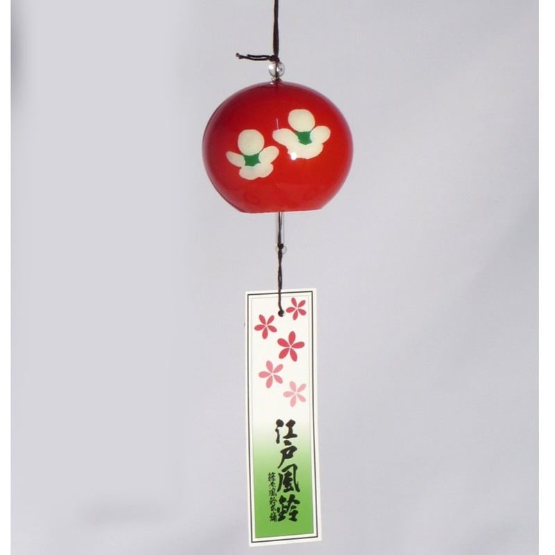 小丸 赤（花柄） | 篠原風鈴本舗