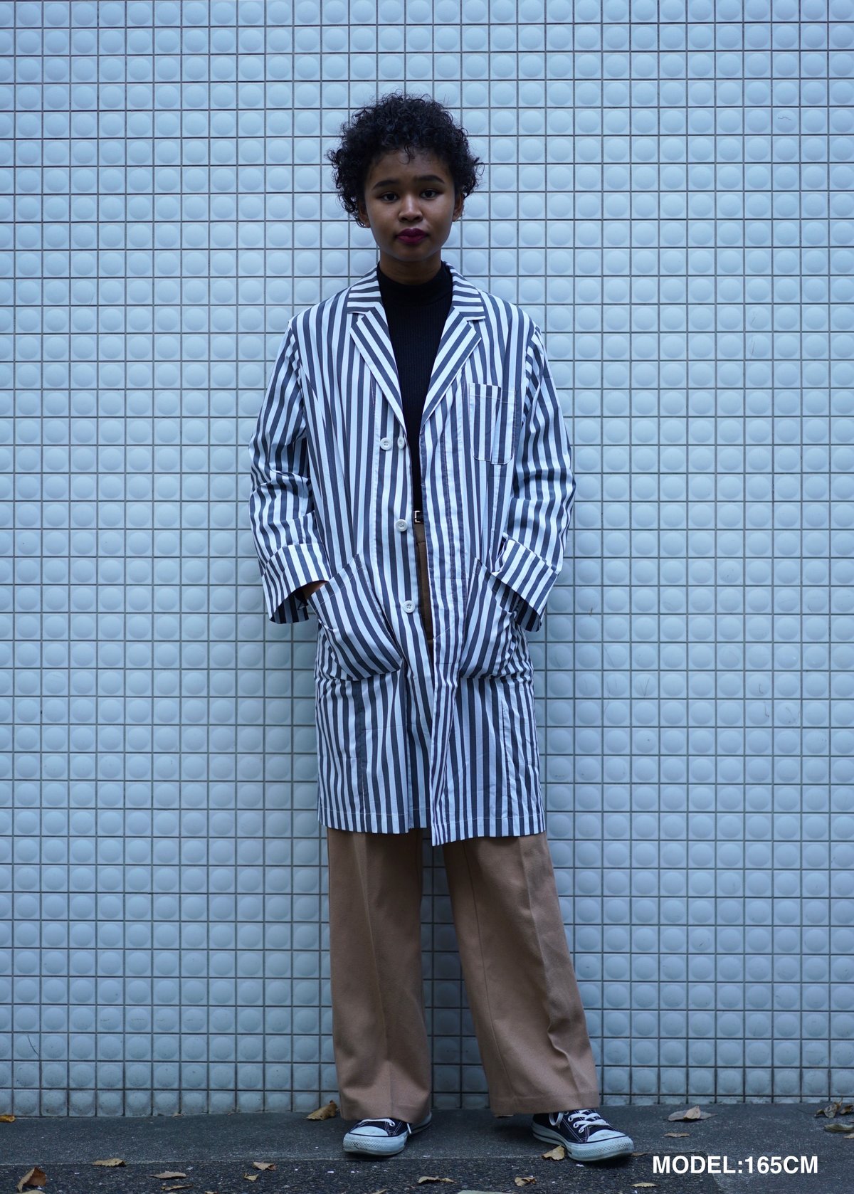 WHYTE COAT NAVY | panenkatokyo's STORE