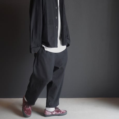 SUNDAY PANTS from "VOIRY STORE"  COTTON DUCK BLACK