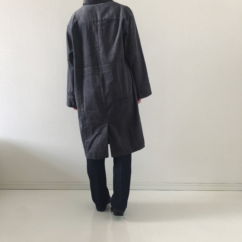 WHYTE COAT OVER CORDUROY CHACOL GRAY | panenkat