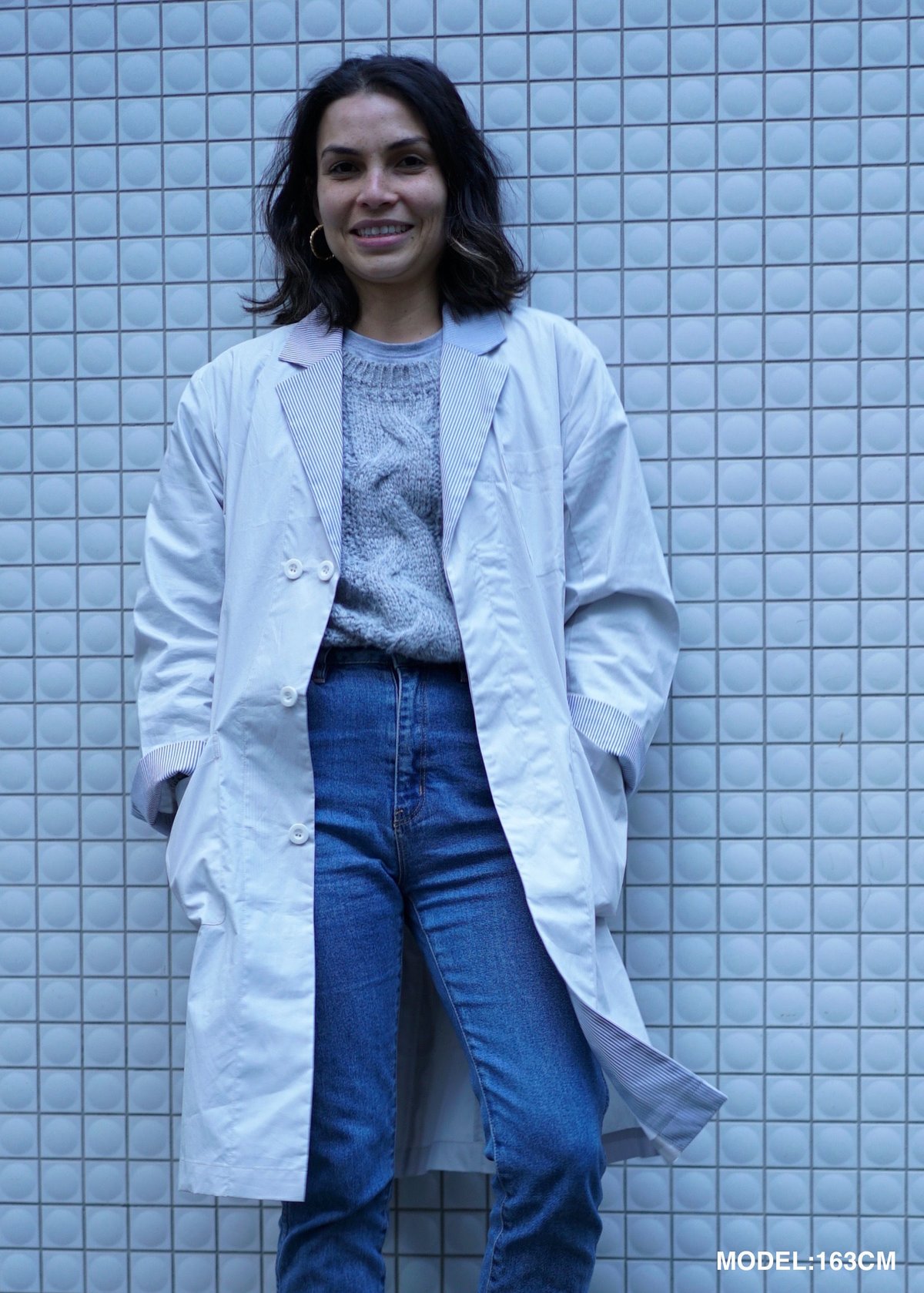 WHYTE COAT NAVY | panenkatokyo's STORE