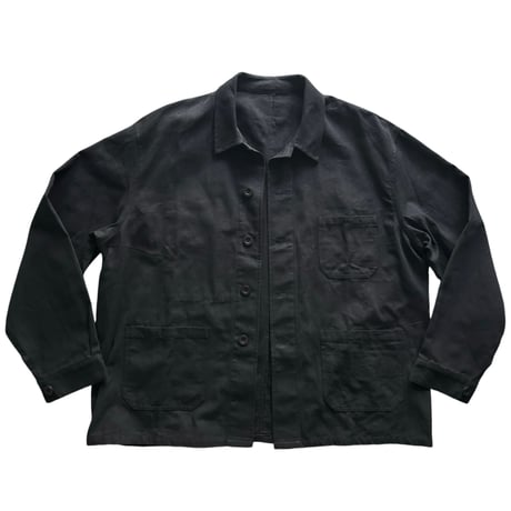 HOSPITAL JACKET COTTON DUCK BLACK
