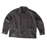 HOSPITAL JACKET MOCHA GRAY COTTON TWILL