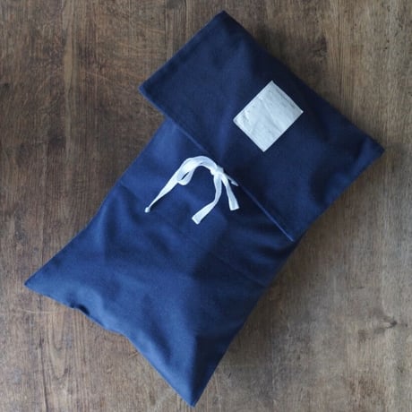 TRAVEL POUCH  NAVY COTTON TWILL
