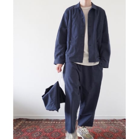 HOSPITAL JACKET NAVY COTTON TWILL