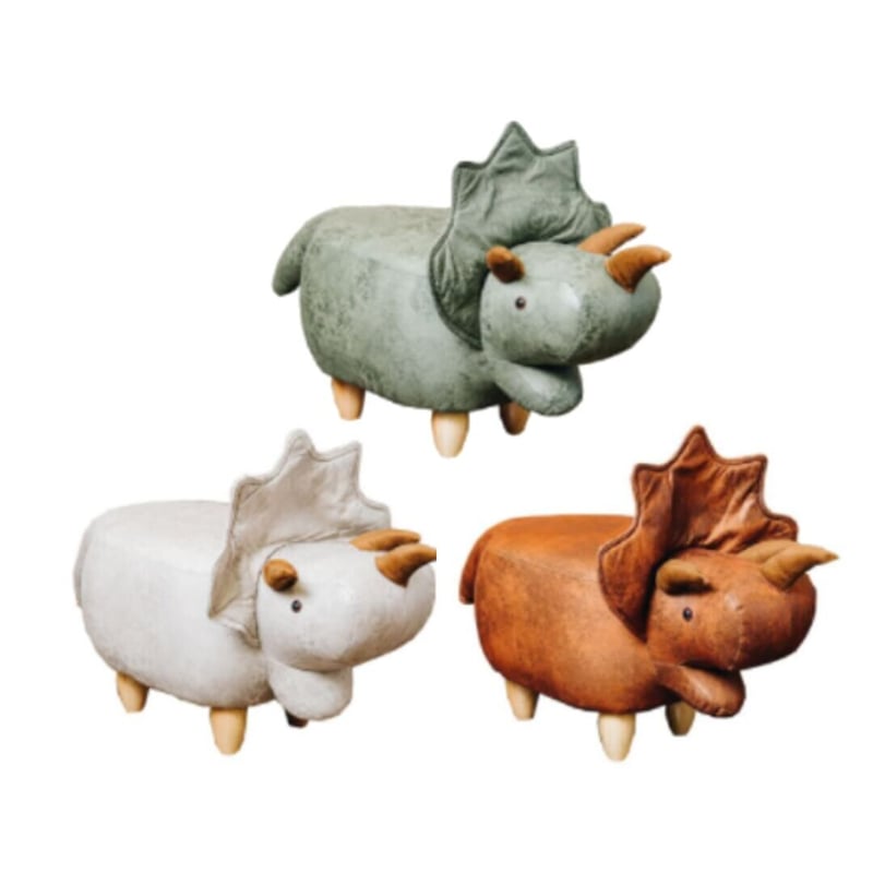 恐竜モチーフのスツール Triceratops（トリケラトプス）カーキ 楽天市場】恐竜モチーフのスツール「Triceratops トリケラトプス