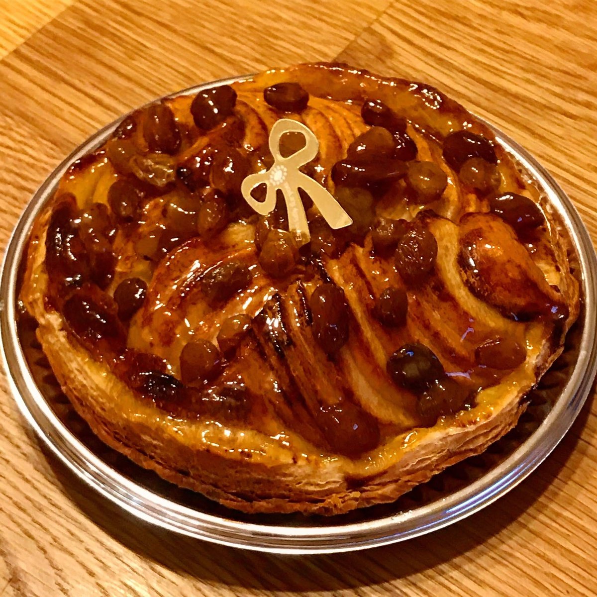 シナモンたっぷり♪ラムレーズンのフレンチアップルパイ 16㎝ホール