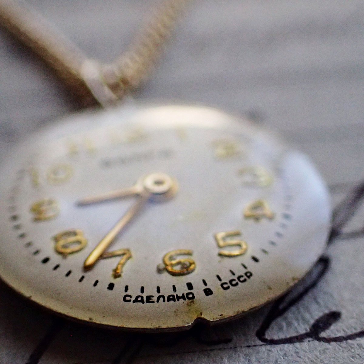 古時計の文字盤ネックレス #006 | kotokoto