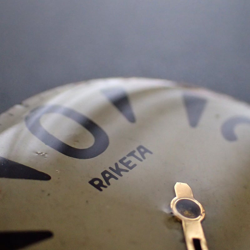 古時計の大きな文字盤ブローチ ［直径34mm］#002 | kotokoto