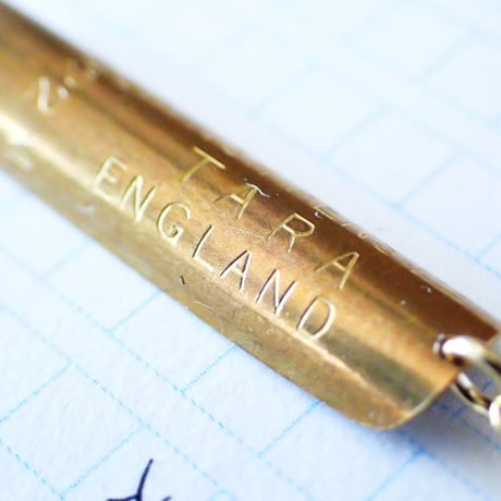 古いペン先ピアス #82 ［Gold／England］
