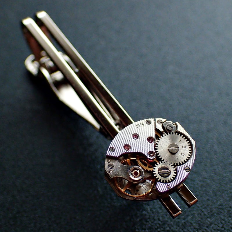 古時計の心臓ネクタイピン #B-001 | kotokoto