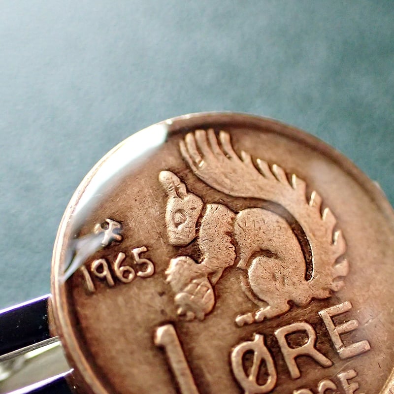 コイン ネクタイピン［ノルウェー／1965年／リス］ #003 | kotokoto