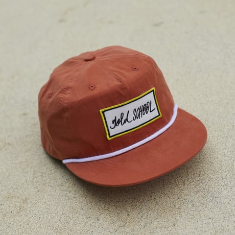 gold school bar patch cap