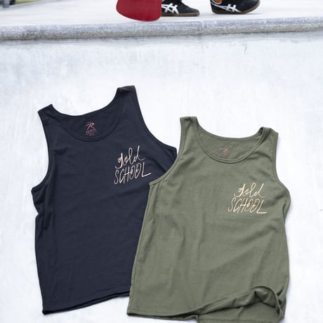 gold school G.I tank top