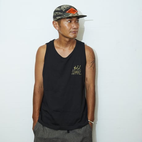 gold school G.I tank top