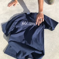 gold school bar logo tee shirt