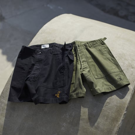 gold school military shorts