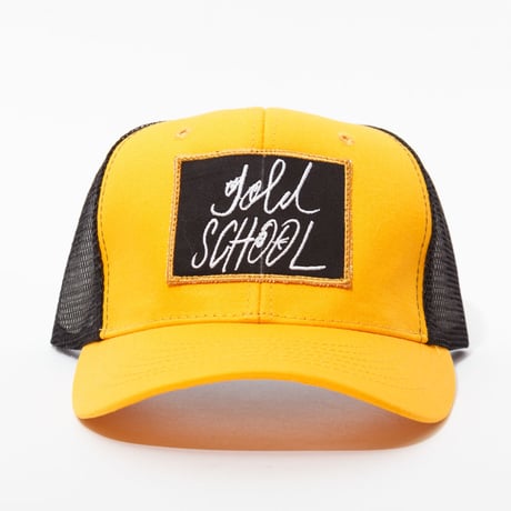 gold school mesh cap