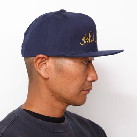 Gold  school logo cap