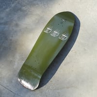 gold school skate board tiger