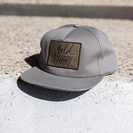 gold school twill cap