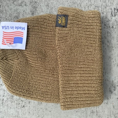 gold school GI beanie