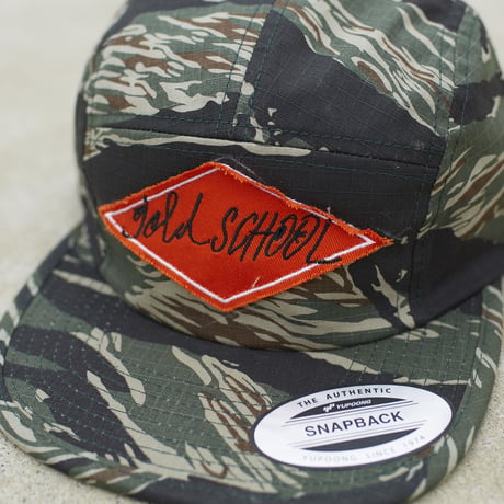 gold school tiger stripe jet cap
