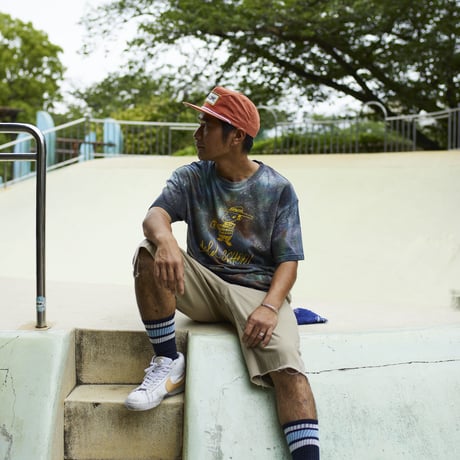 gold school bar patch cap